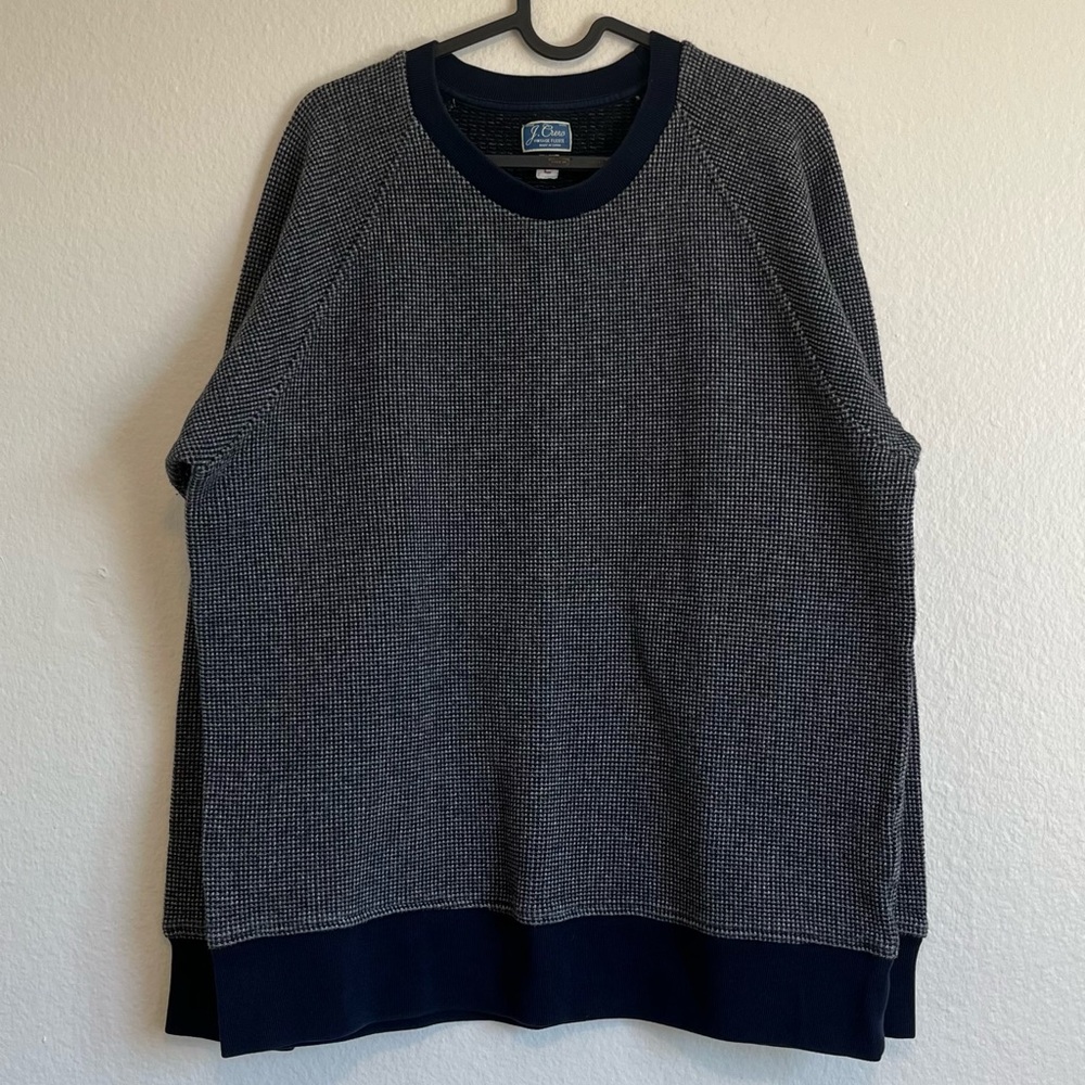 J. Crew Men’s Vintage Fleece Knit Sweater, Size Large